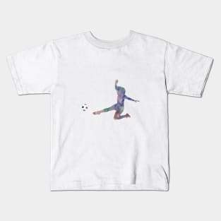 Female Soccer Player Kids T-Shirt